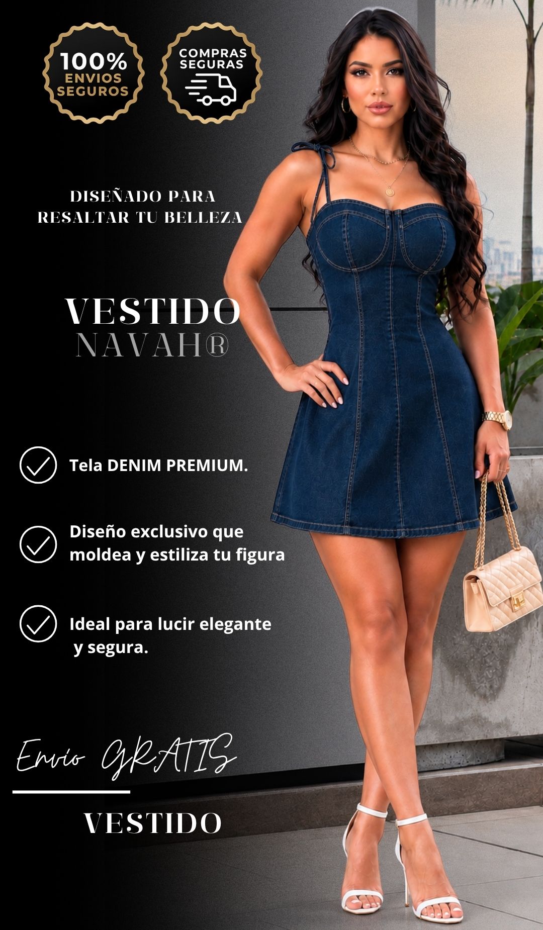 VESTIDO DENIM NAVAH®