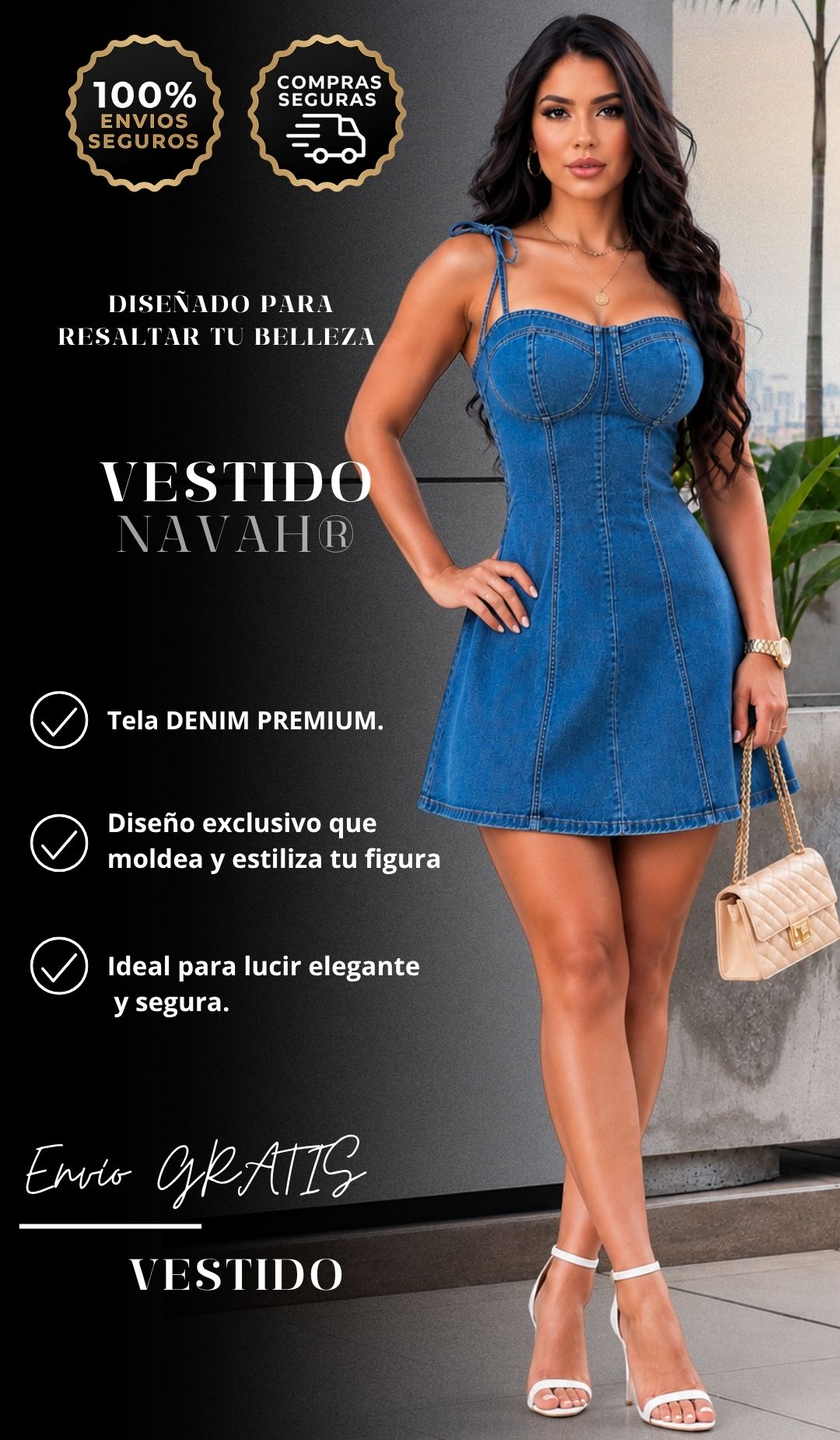 VESTIDO DENIM NAVAH®