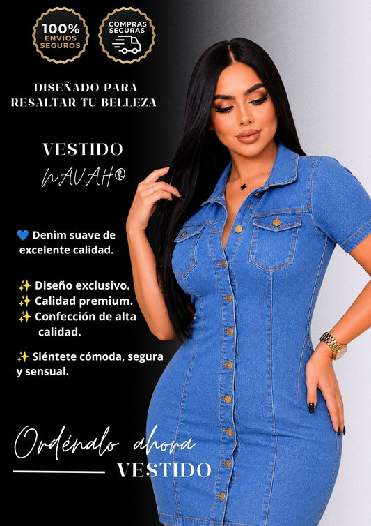 VESTIDO JEAN SANTORINI®