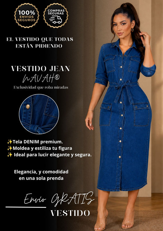 VESTIDO JEAN CELESTE®